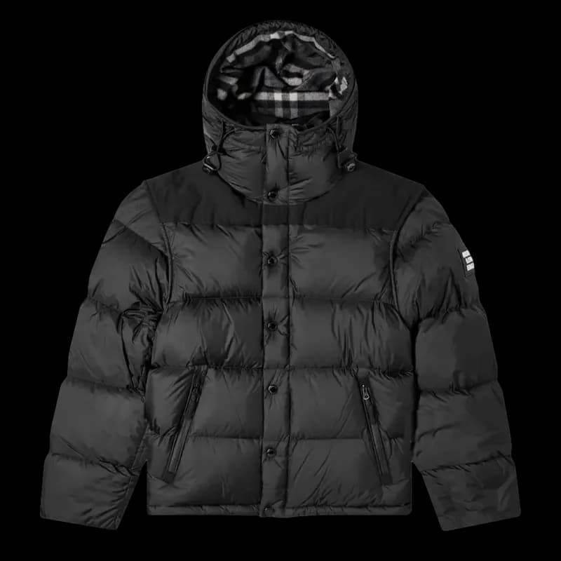 Burberry Lockwell Detachable Sleeve Hooded Puffer Down Jacket – product photo